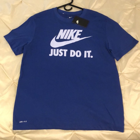 Nike Other - NIKE DRI FIT BLUE AND WHITE T SHIRT
